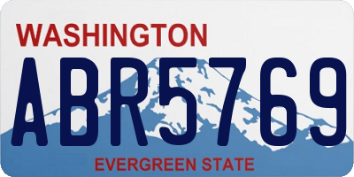 WA license plate ABR5769