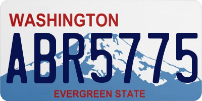 WA license plate ABR5775