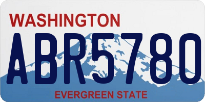 WA license plate ABR5780