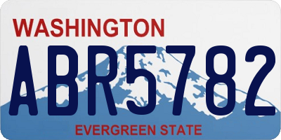WA license plate ABR5782