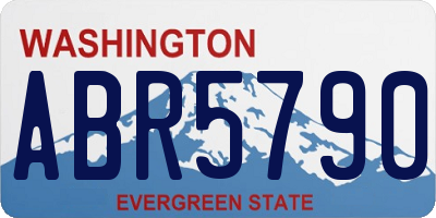 WA license plate ABR5790
