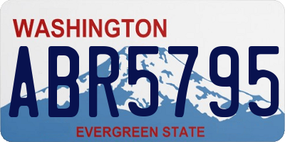 WA license plate ABR5795