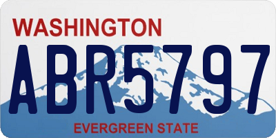 WA license plate ABR5797