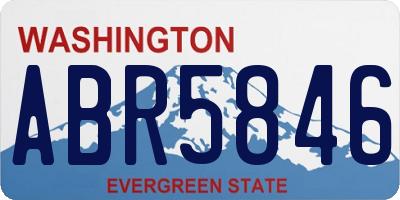 WA license plate ABR5846
