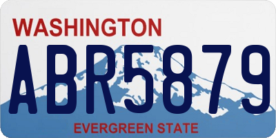 WA license plate ABR5879