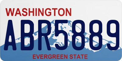 WA license plate ABR5889
