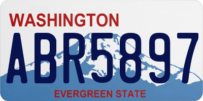WA license plate ABR5897
