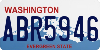 WA license plate ABR5946