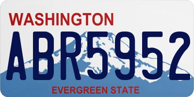 WA license plate ABR5952