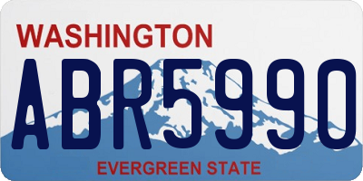 WA license plate ABR5990