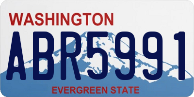 WA license plate ABR5991