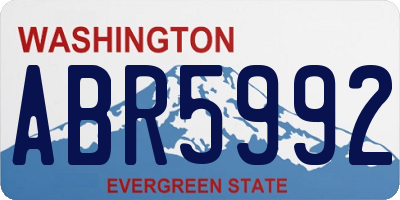 WA license plate ABR5992