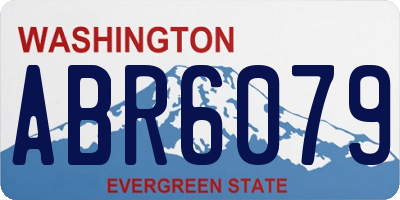 WA license plate ABR6079