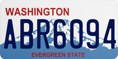 WA license plate ABR6094