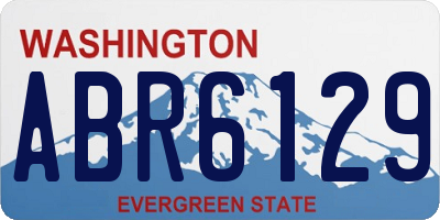 WA license plate ABR6129
