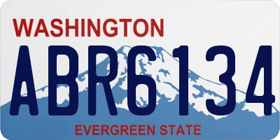 WA license plate ABR6134