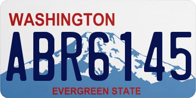 WA license plate ABR6145