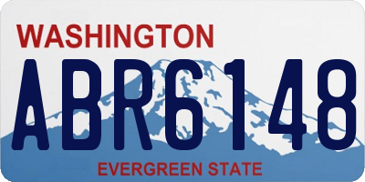 WA license plate ABR6148