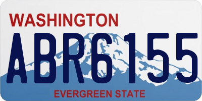 WA license plate ABR6155