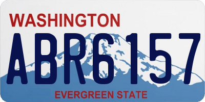 WA license plate ABR6157