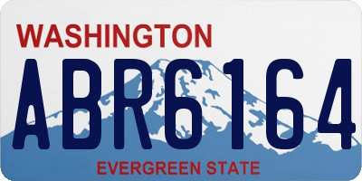 WA license plate ABR6164