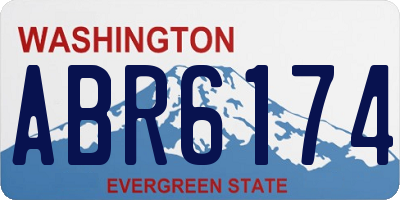 WA license plate ABR6174
