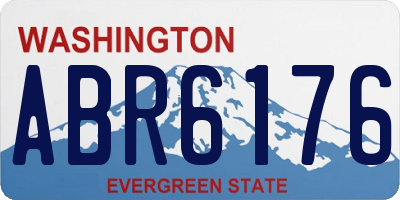 WA license plate ABR6176