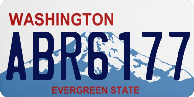 WA license plate ABR6177