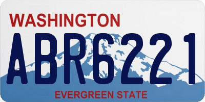 WA license plate ABR6221