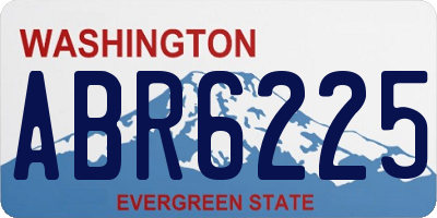 WA license plate ABR6225