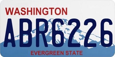 WA license plate ABR6226