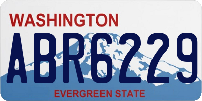 WA license plate ABR6229
