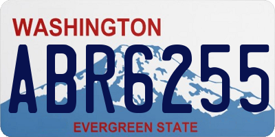WA license plate ABR6255