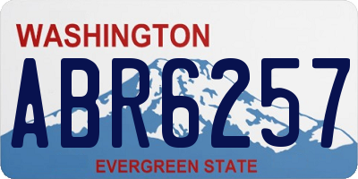 WA license plate ABR6257