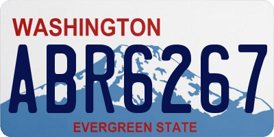 WA license plate ABR6267