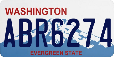 WA license plate ABR6274