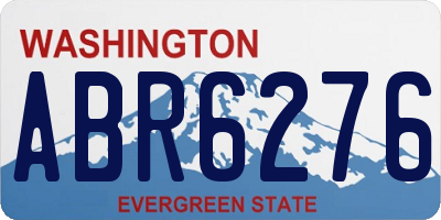 WA license plate ABR6276