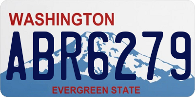 WA license plate ABR6279