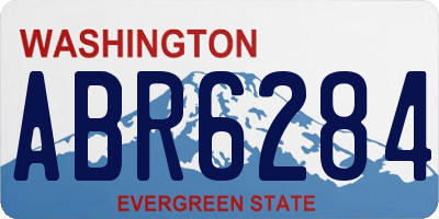 WA license plate ABR6284