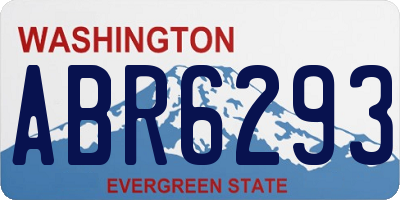 WA license plate ABR6293