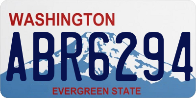 WA license plate ABR6294