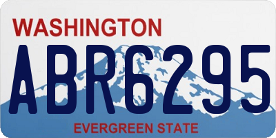 WA license plate ABR6295