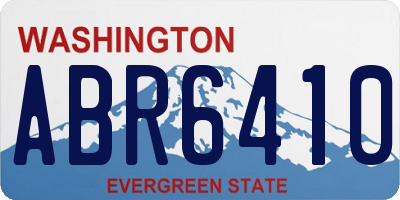 WA license plate ABR6410