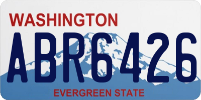 WA license plate ABR6426
