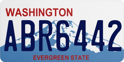 WA license plate ABR6442