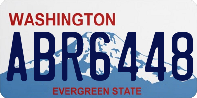 WA license plate ABR6448