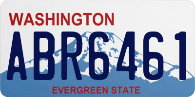 WA license plate ABR6461