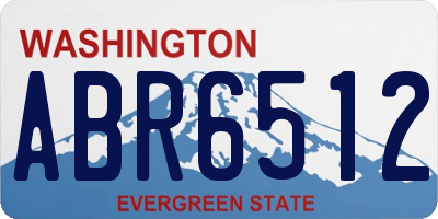 WA license plate ABR6512