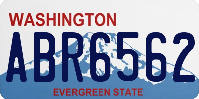 WA license plate ABR6562