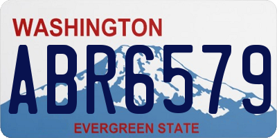 WA license plate ABR6579